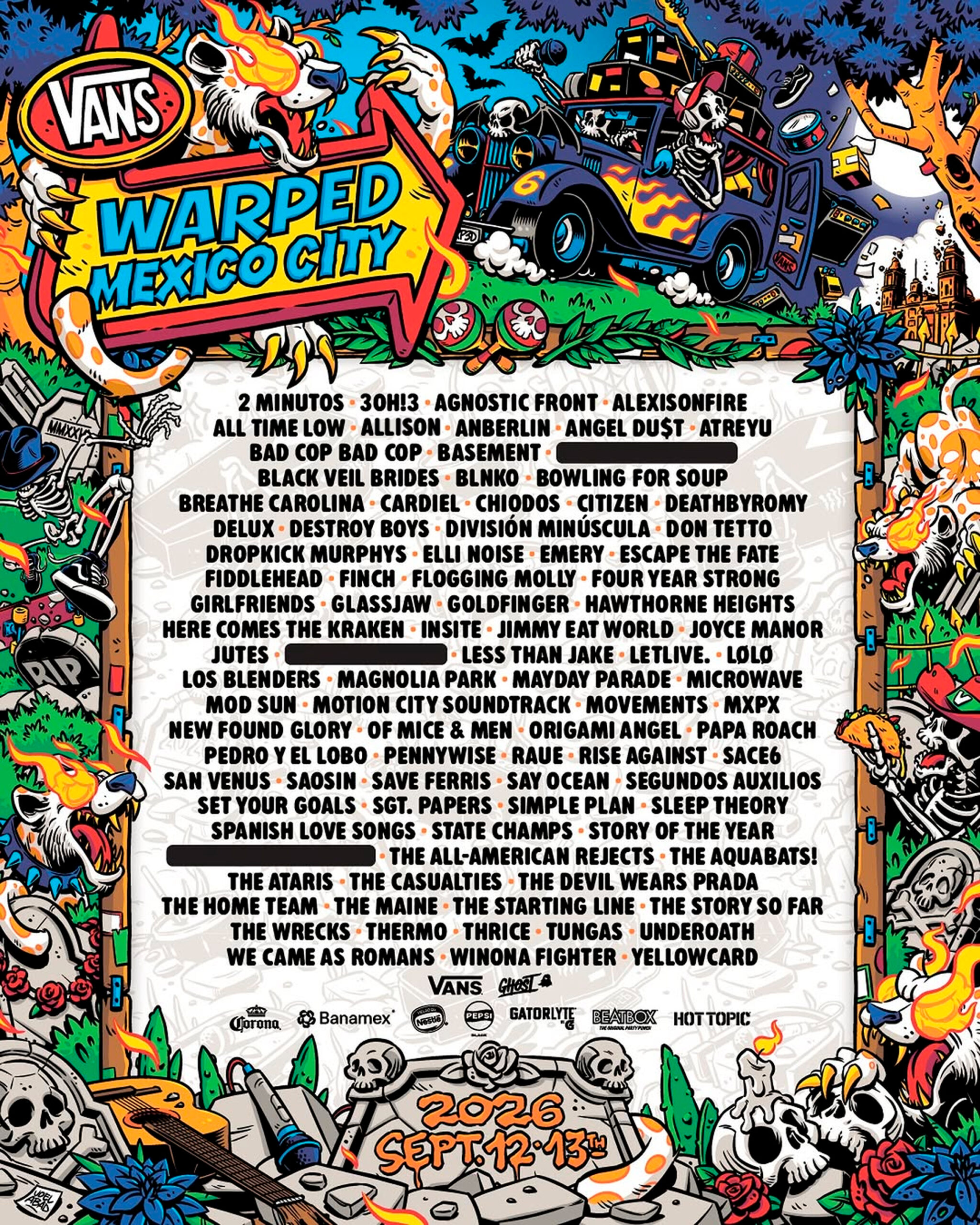 Vans Warped Tour CDMX 2026